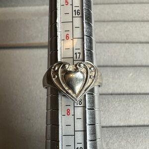 Heart Design Silver Ring